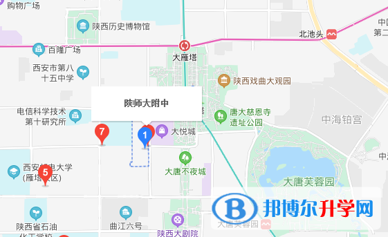 陜西師范大學附中英中培訓中心地址在哪里